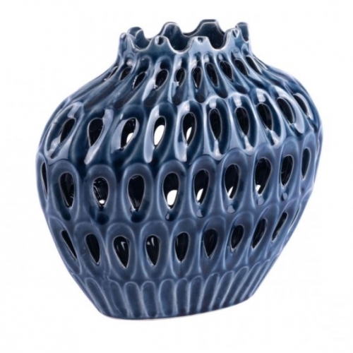 Open Blue Vase (Small)